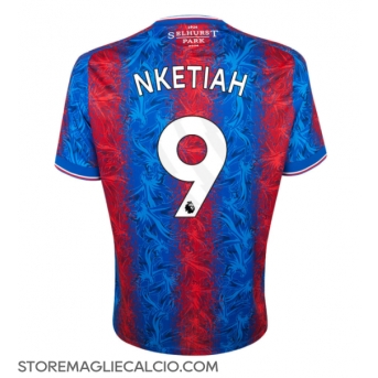 Crystal Palace Eddie Nketiah #9 Maglia Gara Casa Repliche 2024-25